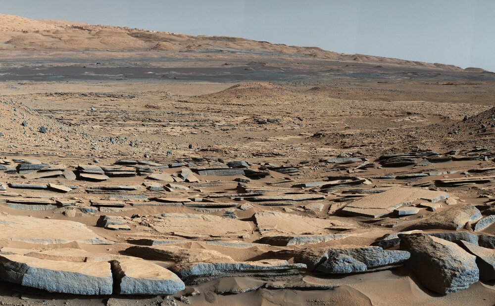 Figure 2: A view from the "Kimberley" formation on Mars taken by NASA's Curiosity rover. Source: NASA/JPL-Caltech
