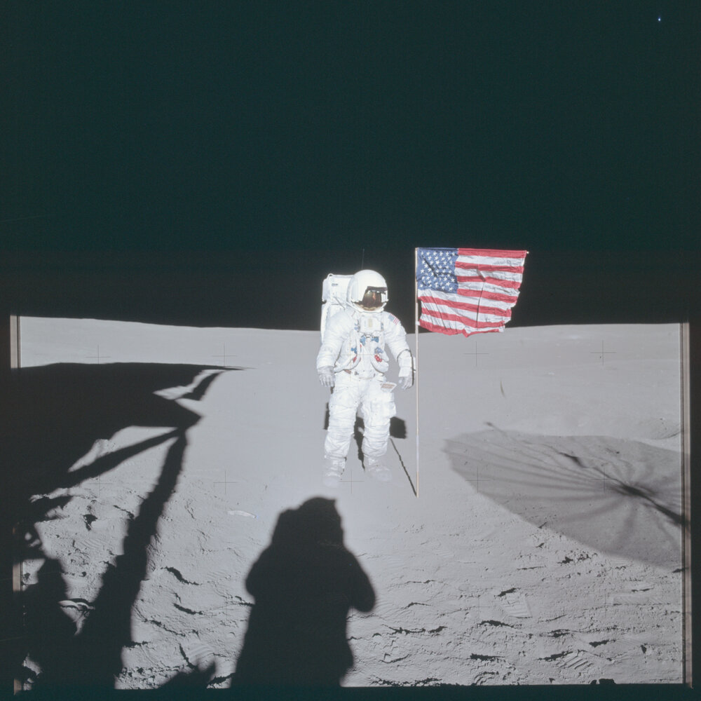 Figure 3: Apollo 14 Hasselblad image from film magazine 66/II - EVA-1. Source: Project Apollo Archive
