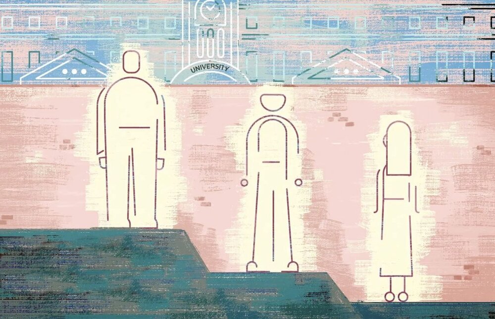Structural inequity. Still from “Laboratory Life episode 1: Equity in Author Order,” Couple3 Films (2021).
